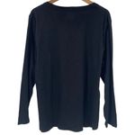 KIRKLANDS NWT Long Sleeve Cotton Slub T Shirt Size XXL Black Comfort Fit Photo 1