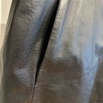 Colebrook Women's XL Black Leather Classic Mid Length Lined Coat Jacket. Photo 10