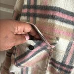ZARA  Plaid Women's Jacket in Pink and Cream Photo 2