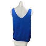 Ekouaer Women's Blue Silky Satin Sleeveless V Photo 1