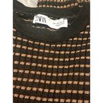 ZARA  Black and Gold Long Sleeve Sweater Size Large Photo 2