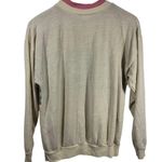 Vintage Land'n Sea Sweater Women M Pink Blue Mock Neck Heart Pullover Cottagecor Size M Photo 1