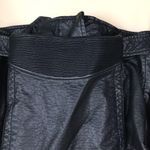 American Eagle Women’s Black Faux Leather Asymmetrical Zipper Motorcycle Jacket Photo 9