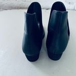 Free People Charm Double V Black Leather Ankle Booties Women's Size 40 USA 10 Photo 6