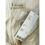 Urban Outfitters ‎ Outfitters Ivory Cotton & Viscose Pleated Tapered Pants X SMALL NWT Photo 7