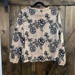 Goldie NWOT  Sheer Floral Metallic Blouse Photo 2