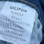 GILIPUR Solid LOW Waist Wide LEG JEANS NWT Blue Photo 11