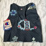 Champion Size S jewel bling NWT Gray Black Tank Top Athletic Sports Bra yoga Photo 4