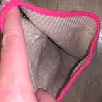 Beige & pink knit winter beanie Photo 4