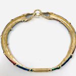 Head Rare DONALD STANNARD enamel rams necklace Photo 5
