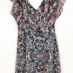 LULUS Charmed I’m Sure Green Floral Print Front Back V Photo 5