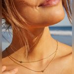 Jennifer Zeuner NWT  Jewelry Gold Plated Double Star Necklace Photo 3