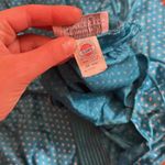 60s/70s VTG MOD BLUE DITZY PRINT MAXI CAMI DRESS Photo 5