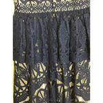 Anthropologie Women Lace Dress  Sz.Sm  Blue  TL The Letter Peplum V neck tiered Photo 7