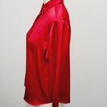 Norton Mcnaughton Norton MC Naughton red satin button down size 12p Photo 2