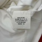 Ruby Rox New White One Shoulder Pocketed Dress with Flower Detail size 11 Photo 7