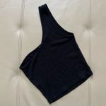 Garage Black One-Shoulder Ribbed Top Photo 1