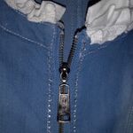 Beautiful Japanese S Manga Denim Zip Front Cargo Pocket Mini Dress Blue Photo 8