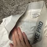 Nike Pro Women's Athletic Shorts - Light Gray Photo 2