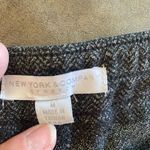 New York and Co gray pull on wide leg dress pants size MP Black Photo 4