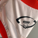 Hooters Girl Vintage Football Jersey Tuscon Arizona White Orange XS Server Bar Photo 5