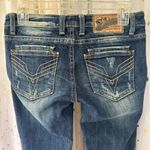 Vigoss  Studio The Dublin Skinny Distressed Dark Blue Wash Denim Jeans 26 Photo 6