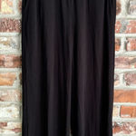 Lou & grey  Black Jersey Knit Wide Leg Pants, S Photo 0