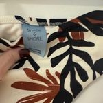 Shade & Shore  Black and Brown Leaf Print Bikini Bottom Photo 4