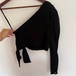 Free People NWT Black Carmen One-Shoulder long sleeve Top Photo 6