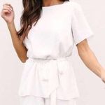 VICI For Keeps White Tie Romper Photo 0