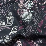 Gaiam Crop Yoga Leggings Purple Paisley Print Athletic Pants Size Medium Photo 2