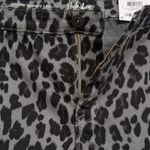Style & Co SZ 22W Curvy Skinny Jeans Leopard Print Mid-Rise Stretch Gray Black Photo 4