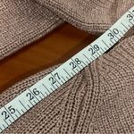 ASTR Women's Metallic Pink Rose Gold Pullover Square Neck Sweater Size M Photo 8