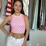 Dippin' Daisy's  Pink Checkered Sleeveless Top Photo 1