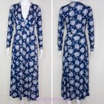 Love Shack Fancy NEW Min Maxi Dress, floral on blue, small Photo 1