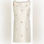 Sachin + Babi NEW Marcella Beaded Mikado Sleeveless off white Sheath Dress sz 12 Photo 5