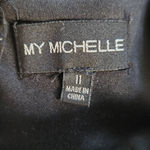 My Michelle  Black Cocktail Dress Size 11 Black Formal Skater Dress Photo 6