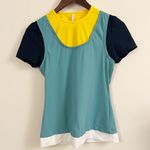 No Ka’oI Yoga Short Sleeve Stretch Colorblock Racerback Workout Top Size 1 (Small) Photo 0