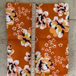 Rachel Pally  Reversible Orange & Yellow Floral Clutch Handbag Foldover Purse Photo 7