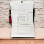 Betsey Johnson  "Luv Betsey" Striped Crossbody
Bag with Embroidered Rose 🌹 Photo 4