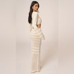 JLUXLABEL  White Maxi Knit Skirt Photo 2