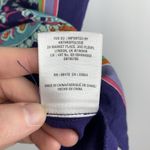 Maeve Anthropologie  Size Sm Top Navy Paisley Short Sleeve Crew Neck Tee Women’s Photo 5