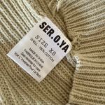 SER.O.YA | Sage Green Devin Distressed Sweater Dress Mini Chest Flap Pocket | XS Photo 7