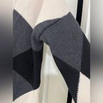 Haute Hippie Merino Wool ARGYLE CARDIGAN SWEATER Long Line Sz L Photo 5