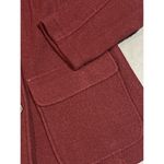 L.L.Bean Bellandi Jacket Italian Boiled Wool Red Women's Size SPButton Up D-339 Photo 2