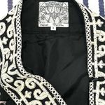 Anthropologie Floreat Charente Rainbow Striped Black Lace A-Line Skirt Size 6 Photo 4