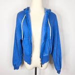 Zenana Outfitters Bright Blue Washed Fleece Full Zip Hoodie Jacket Small NWOT Photo 8