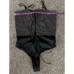 For Love & Lemons Mirage Rhinestone Lace-Up Bodysuit- S Photo 4