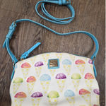 Dooney & Bourke  Snow Cones Ice Cream Suki Crossbody Zip Top Purse Blue Photo 0