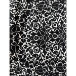 Tory Burch  Monochrome Silk-Blend Shift Dress‎ Black/White Florals Size 6 Photo 9